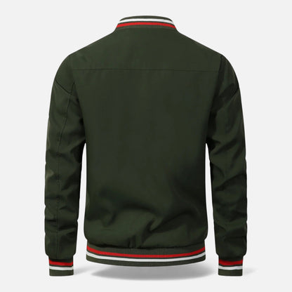 Warm Thick Men's Bomber Jacket for Fall and Winter
