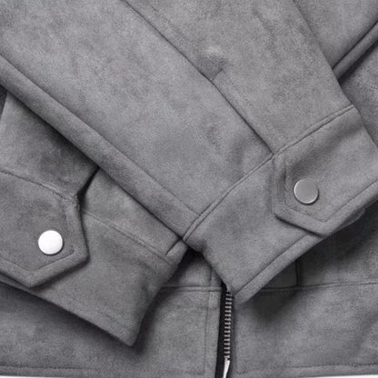 Elegant Suede Men's Jacket