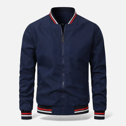 Warm Thick Men's Bomber Jacket for Fall and Winter