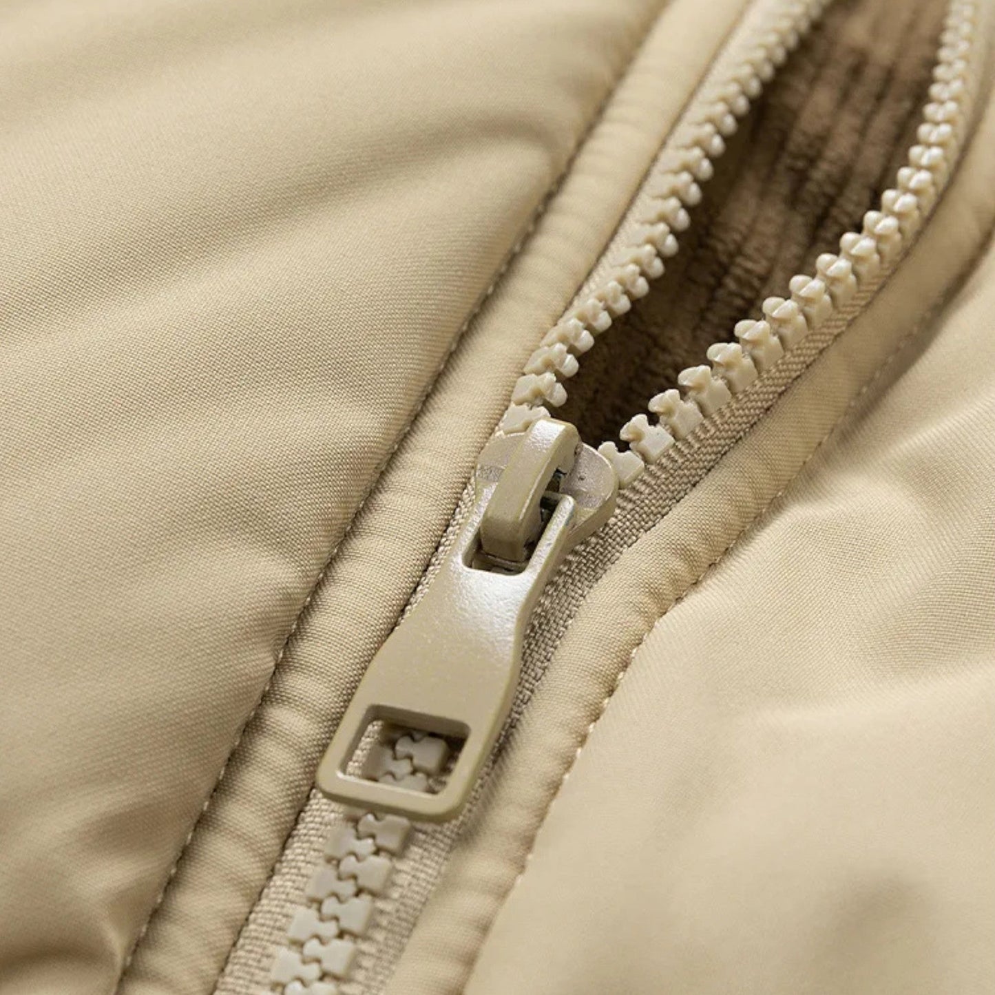 Men's Lined Winter Jacket with Removable Hood