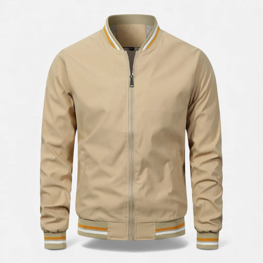 Warm Thick Men's Bomber Jacket for Fall and Winter
