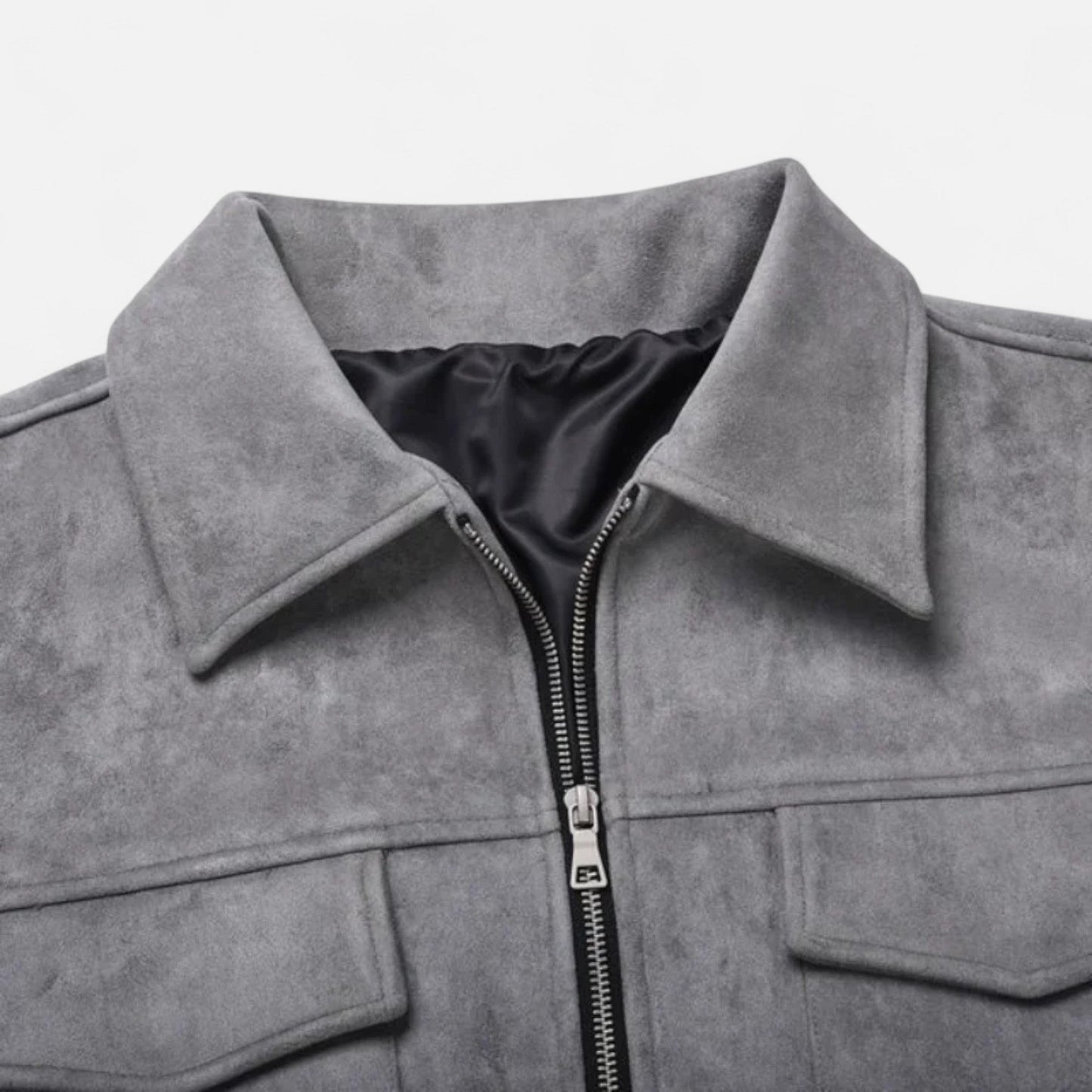 Elegant Suede Men's Jacket