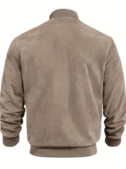 Vintage Suede-Look Men's Jacket