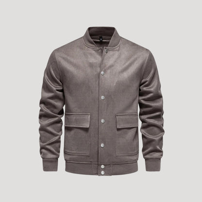 Lightweight Men's Bomber Jacket in Varsity Style - Athletic Transitional Jacket