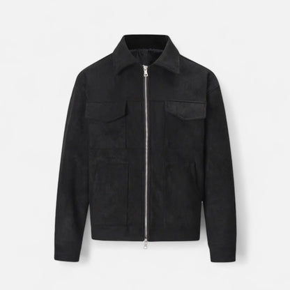 Elegant Suede Men's Jacket
