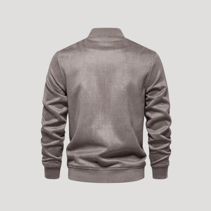 Lightweight Men's Bomber Jacket in Varsity Style - Athletic Transitional Jacket