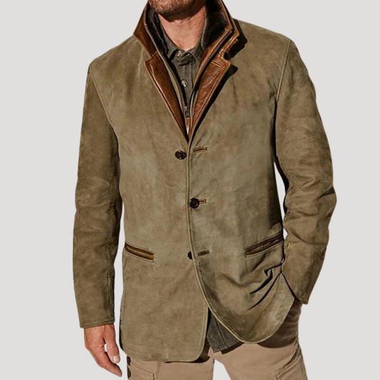 Vintage Casual Jacket for Men - Timeless Style with Modern Details