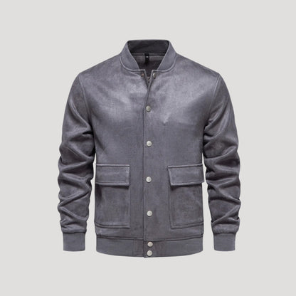 Lightweight Men's Bomber Jacket in Varsity Style - Athletic Transitional Jacket