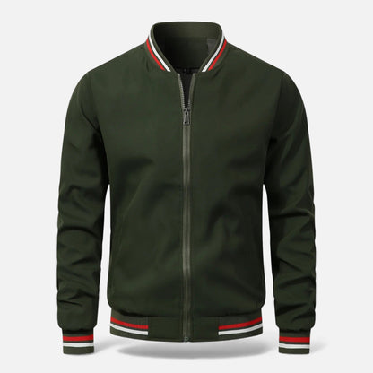 Warm Thick Men's Bomber Jacket for Fall and Winter