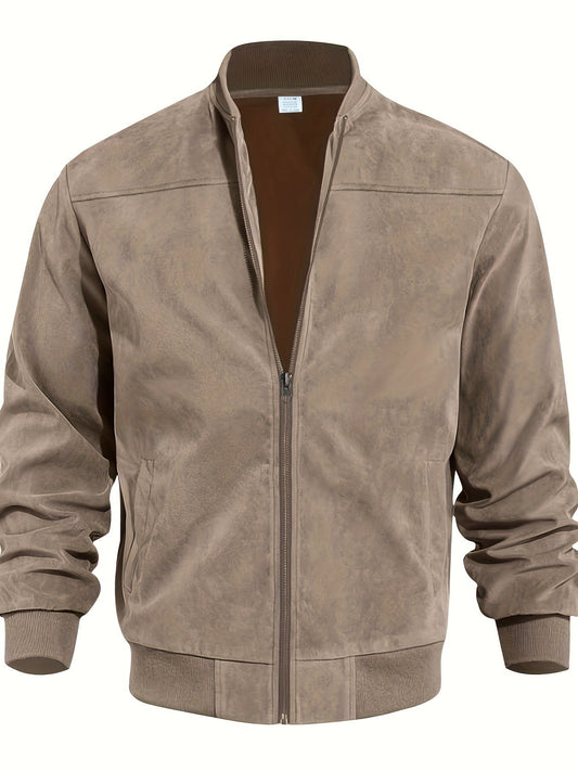 Vintage Suede-Look Men's Jacket
